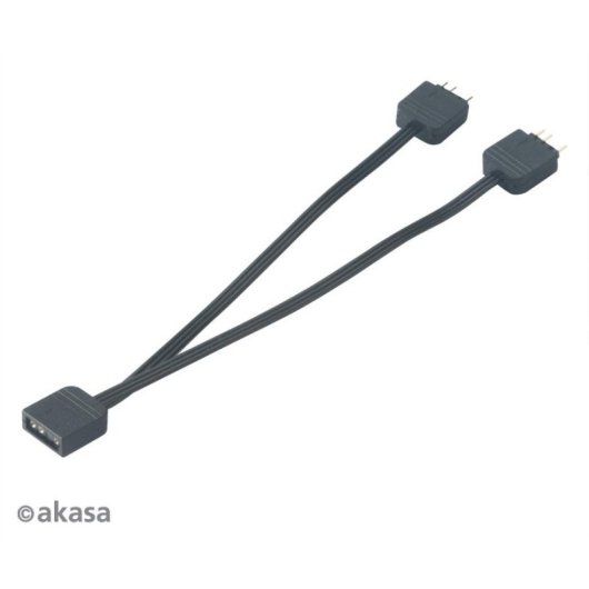 Câble Splitter Addressable RGB Akasa AK-CBLD08-12BK 0,12 m Noir