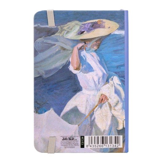 Quaderno A6 Javier Señoras Playa con Copertina Rigida e Segnalibro in Tessuto