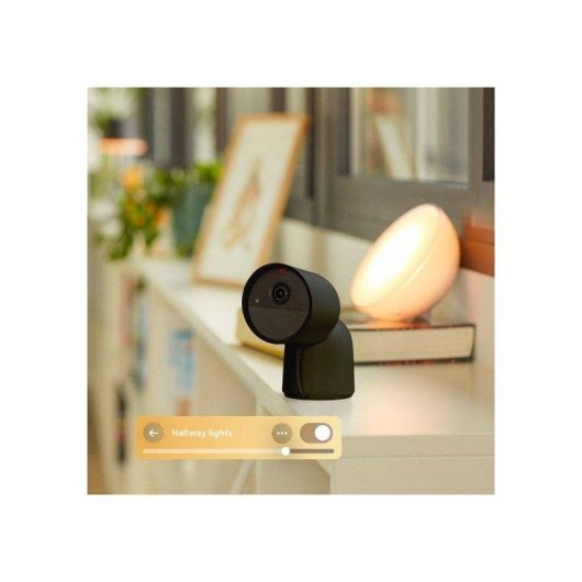 Câmera de vigilância Philips Hue Secure 2K Visão Noturna Interna e Externa Áudio Bidirecional
