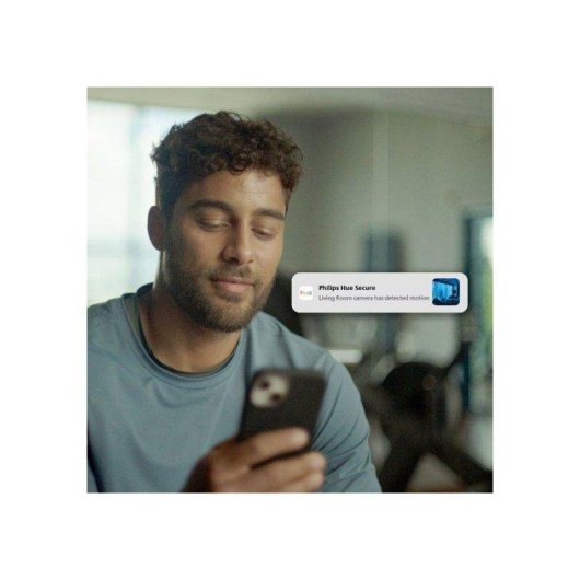 Câmera de vigilância Philips Hue Secure 2K Visão Noturna Interna e Externa Áudio Bidirecional