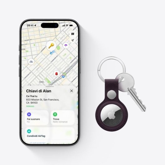 Localizzatore Apple AirTag 2ª Generazione Pack 4 Bluetooth NFC