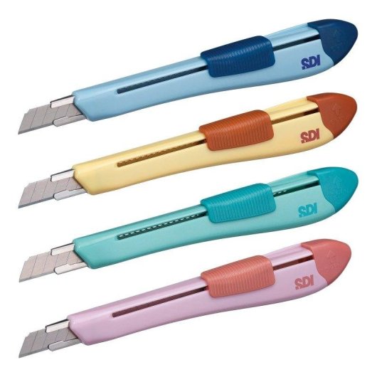 Cutter para manualidades SDI Ergo Ease amarillo diseño ergonómico