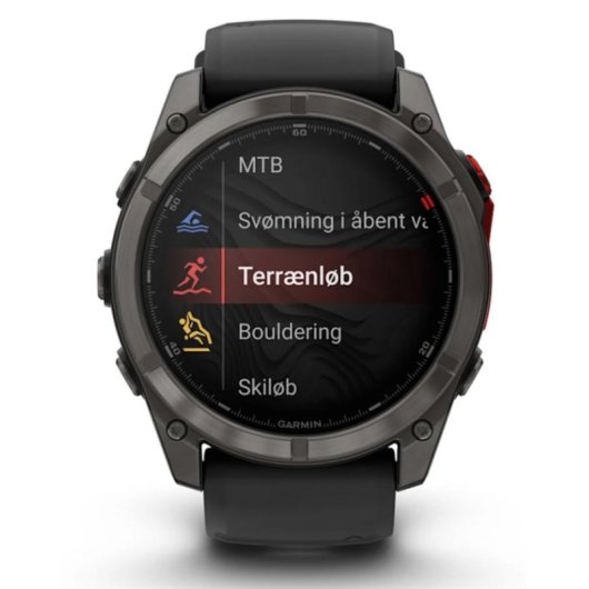Garmin fēnix 8 Pro Bluetooth GPS NFC 51mm LED Noir Gris Titane Étanche 10ATM