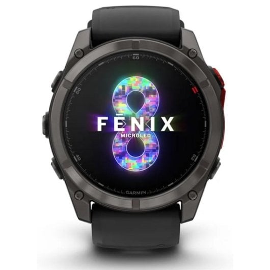 Garmin fēnix 8 Pro Bluetooth GPS NFC 51mm LED Noir Gris Titane Étanche 10ATM