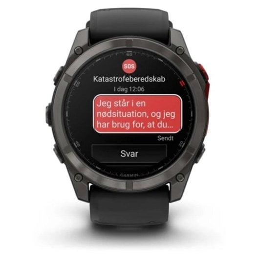 Garmin fēnix 8 Pro Bluetooth GPS NFC 51mm LED Noir Gris Titane Étanche 10ATM