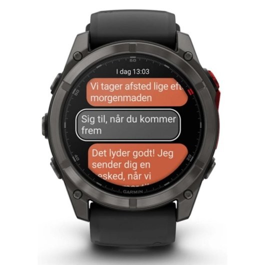 Garmin fēnix 8 Pro Bluetooth GPS NFC 51mm LED Noir Gris Titane Étanche 10ATM