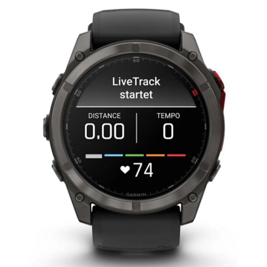 Garmin fēnix 8 Pro Bluetooth GPS NFC 51mm LED Noir Gris Titane Étanche 10ATM