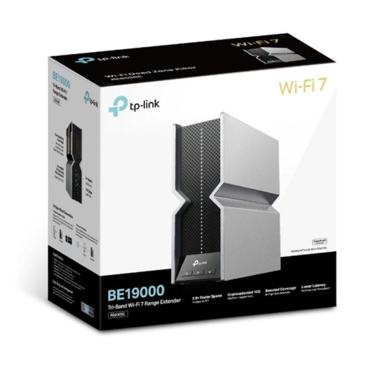 WiFi Mesh TP-Link RE800BE Tribanda 18,22 Gbps Cobertura Extensa con 8 Antenas Internas