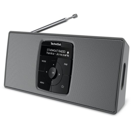 Radio Portative TechniSat 0000/3911 DAB+ FM Bluetooth 4.1 OLED Noir/Argent