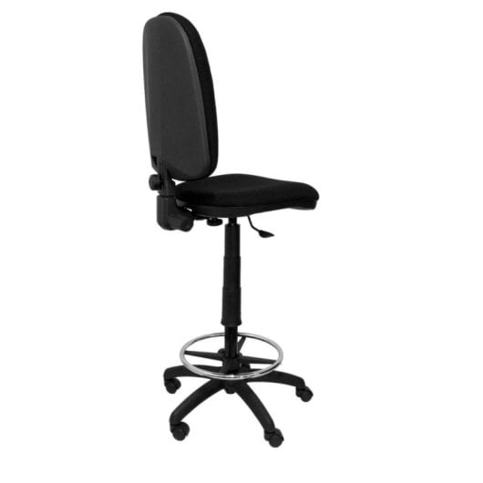 Taburete Ergonómico Piqueras y Crespo T04CPBALI840 con Aro Reposapiés Cromado