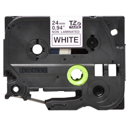 Cintas pour imprimante d'étiquettes Brother TZE-N251 24 mm x 8 m Noir