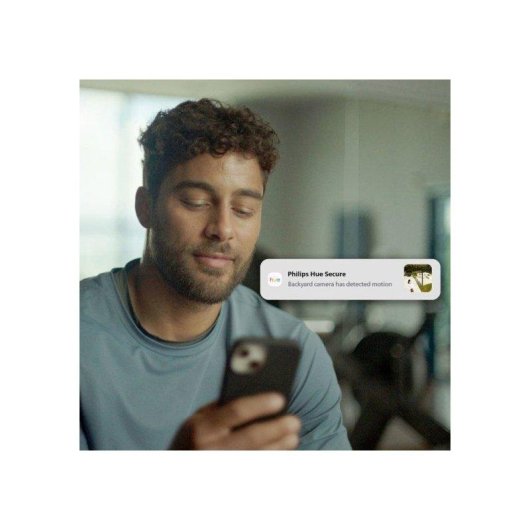 Cámara IP Philips Hue Secure 2K Interior y Exterior Visión Nocturna Audio Bidireccional Control por Voz Resistente IP65