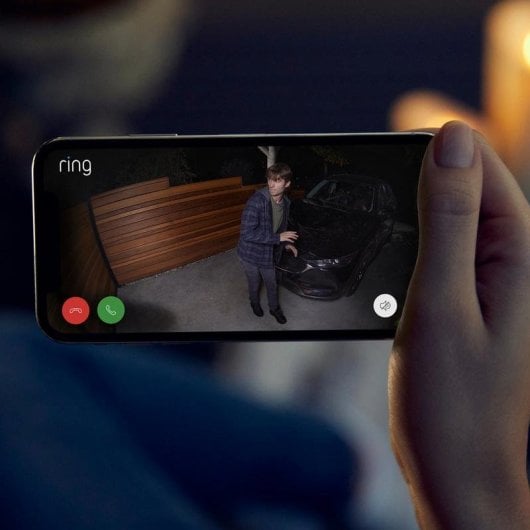 Cámara IP Ring Spotlight Plus Battery FullHD Visión Nocturna Exterior Alarma Panel Solar Audio Bidireccional Control por