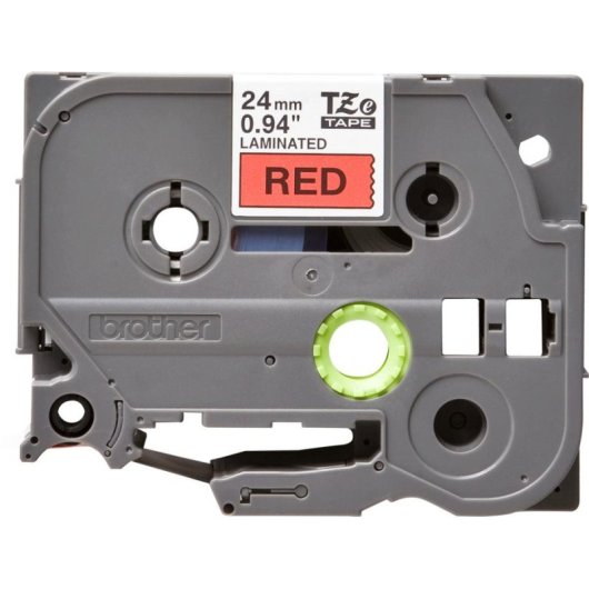 Cintas pour Imprimante d'Étiquettes Brother TZE-451 Noir sur Rouge 24 mm