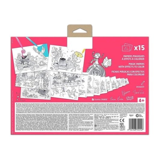 Set de 15 Láminas Mágicas Maped para Colorear A3 con Carpeta Infantil