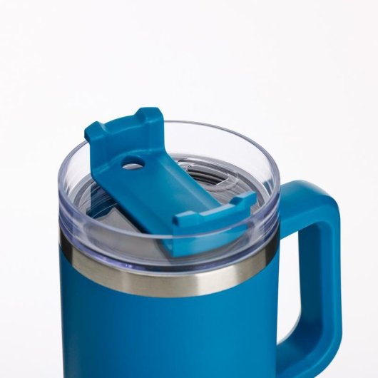 Cálice de viagem Muitomas Travelmug 900 ml Azul Dupla parede Antifuga