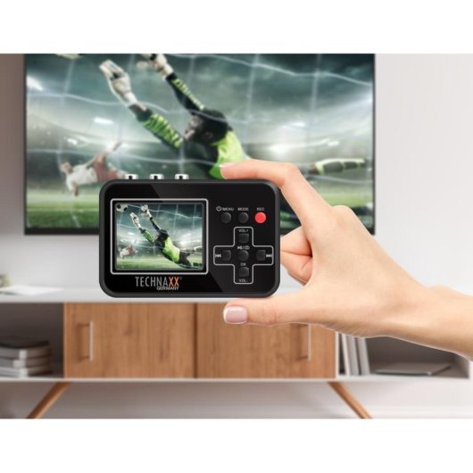 Gravador digital Technaxx 4980 Preto AV1 MicroSD 2,4" 32MB