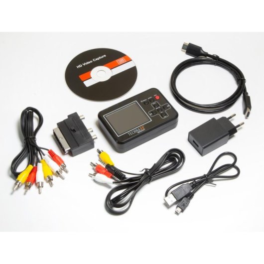 Gravador digital Technaxx 4980 Preto AV1 MicroSD 2,4" 32MB