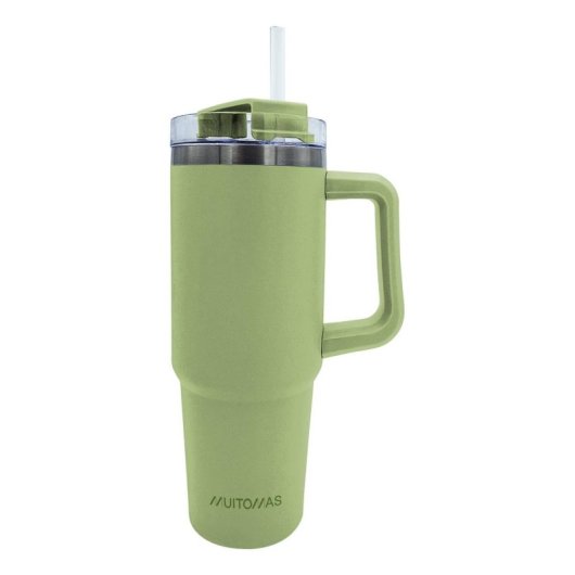 Cálice de viagem Muitomas Travelmug 900 ml Verde Aço inoxidável Dupla parede