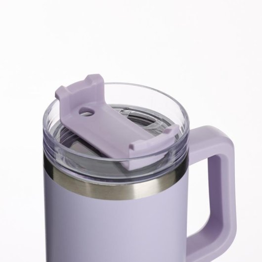Copo de Viagem Muitomas Travelmug 900 ml Violeta Aço Inoxidável Dupla Parede