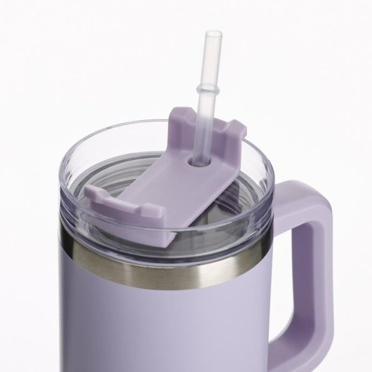 Copo de Viagem Muitomas Travelmug 900 ml Violeta Aço Inoxidável Dupla Parede