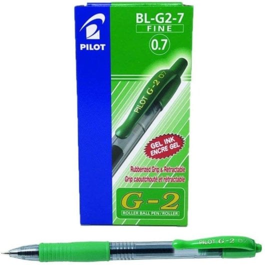 Penna Roller Ball Pilot G-2 0.7 mm Inchiostro Verde