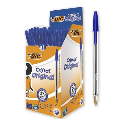 Bic Cristal Original Penna Blu - Confezione da 50