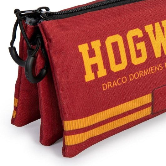 Estuche escolar portatodo triple Harry Potter Gryffindor Karactermania rojo