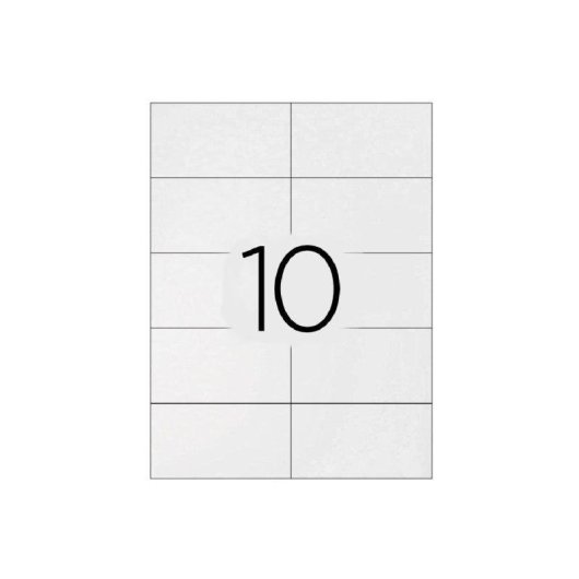 Etiquetas Adhesivas Q-Connect A4 105x57mm 10 Etiquetas Hoja Caja 100 Hojas