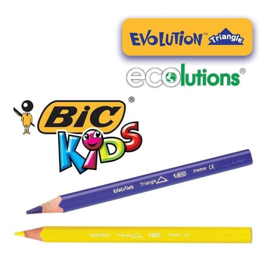 Matite a Colori Bic Evolution Triangle 12