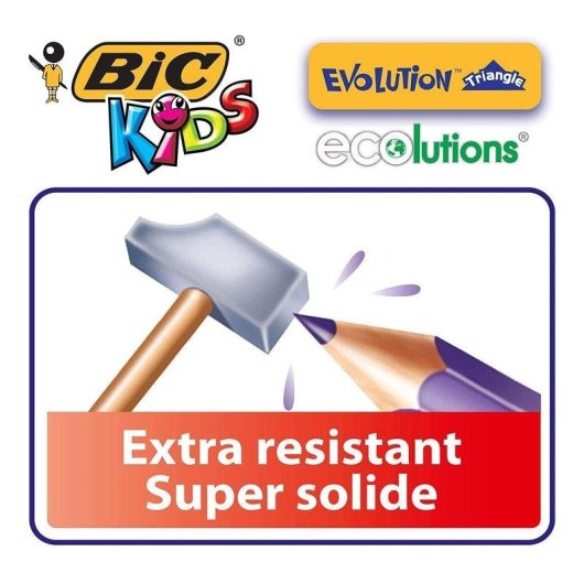 Matite a Colori Bic Evolution Triangle 12