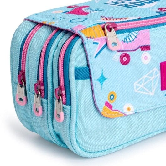 Estuche Triple Milan Roller con Material Escolar Incluido