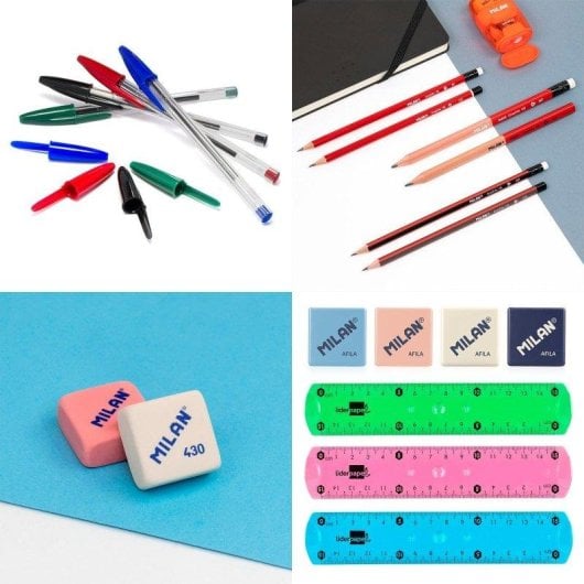 Estuche Triple Milan Roller con Material Escolar Incluido
