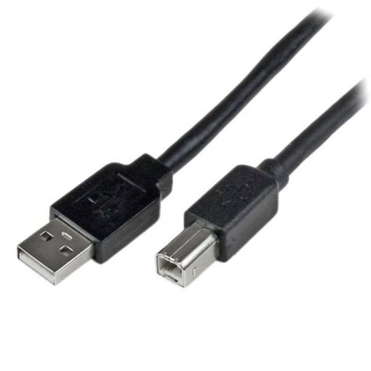 Cabo USB A a B Activo 20 m StarTech.com USB 2.0 Preto