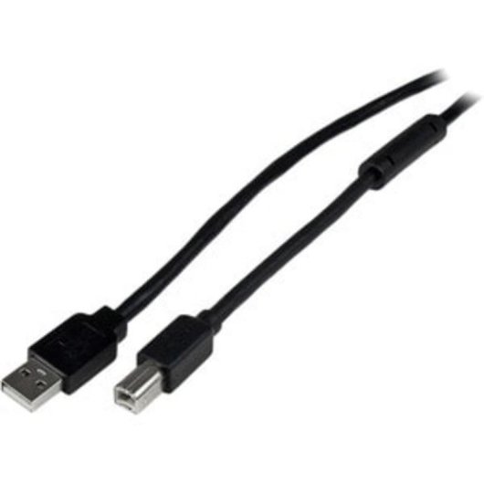 Cabo USB A a B Activo 20 m StarTech.com USB 2.0 Preto