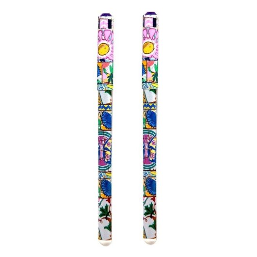 Set de 2 Bolígrafos Estampados Javier Mosaico con Tapón a Presión