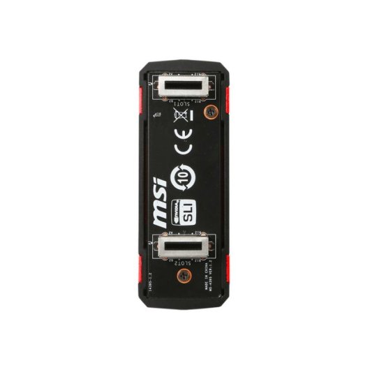 Pont SLI MSI 2WAY L Noir Rouge pour cartes graphiques