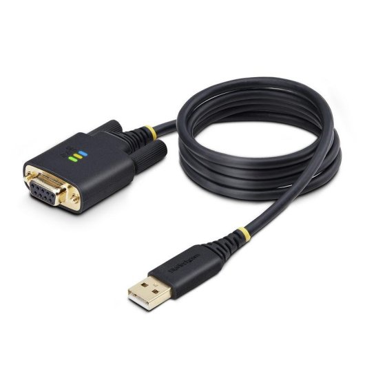 Cable Adaptador USB a Serie StarTech de 1 m Módem Nulo RS-232 DB-9
