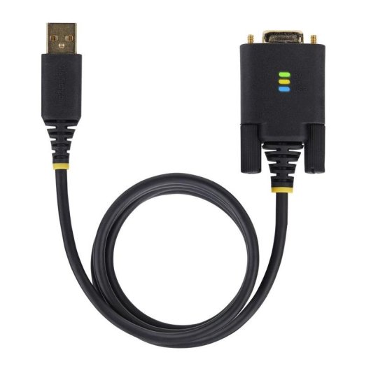 Cable Adaptador USB a Serie StarTech de 1 m Módem Nulo RS-232 DB-9