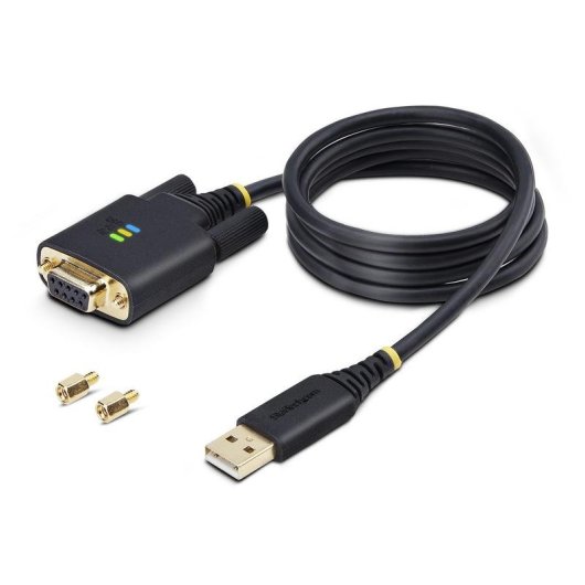 Cable Adaptador USB a Serie StarTech de 1 m Módem Nulo RS-232 DB-9