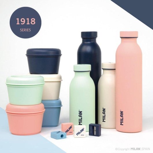Afilaborra Milan Compact Serie 1918 Rosa con 2 Gomas de Recambio