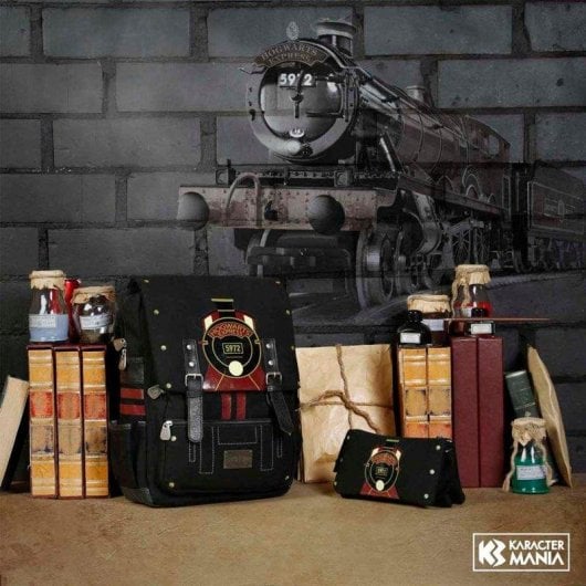 Estuche escolar portatodo triple Harry Potter Hogwarts Express Karactermania Negro