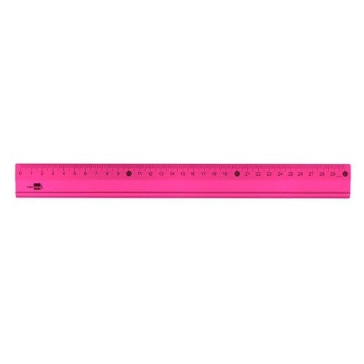 Righello in alluminio Liderpapel 30 cm con base bisezzata