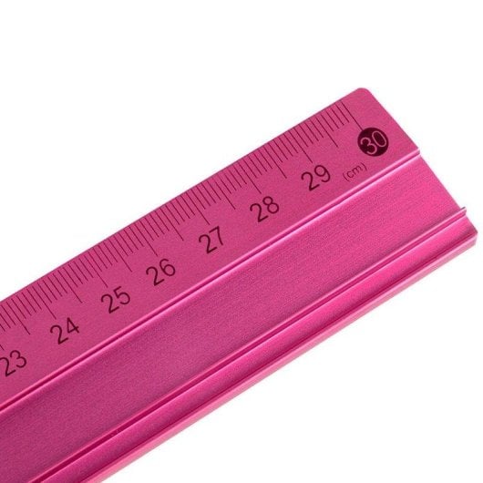 Righello in alluminio Liderpapel 30 cm con base bisezzata