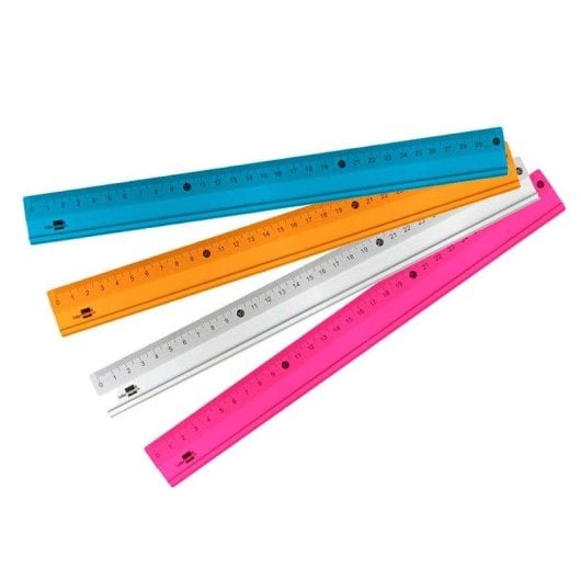 Righello in alluminio Liderpapel 30 cm con base bisezzata