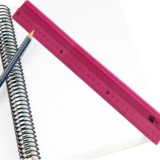 Righello in alluminio Liderpapel 30 cm con base bisezzata