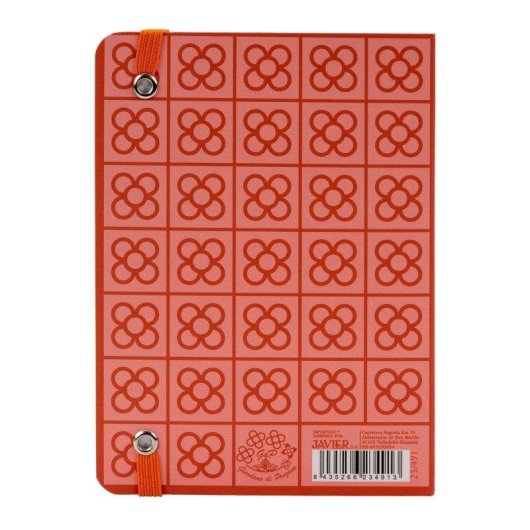 Quaderno A6 Javier Panot copertine rigide segnalibro rosso