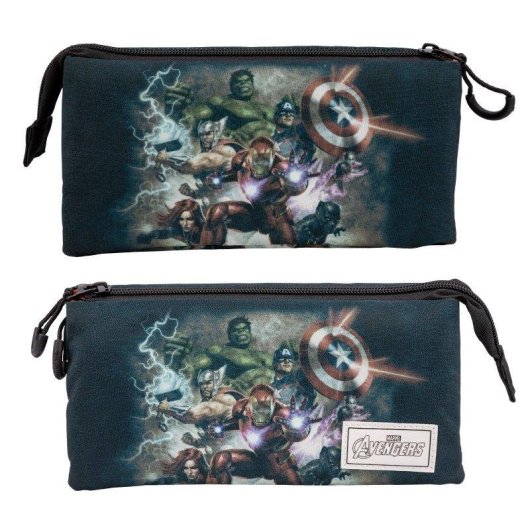 Estuche Triple Vengadores Karactermania con 40 Utensilios Escolares