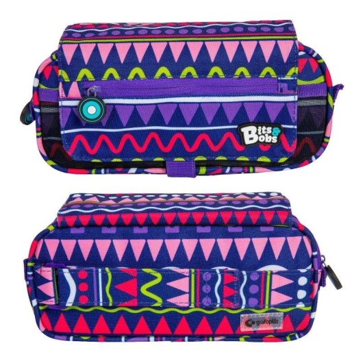 Estuche Portatodo Triple Grafoplás Bits and Bobs Zig Zag