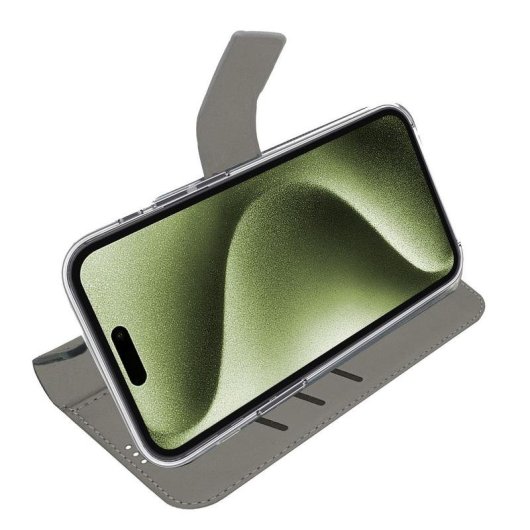 Funda para móvil Celly WALLY portefeuille cuir synthétique noir avec support pour iPhone 17